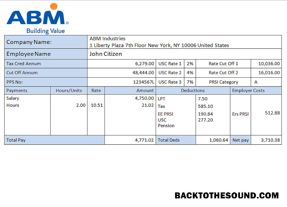 İndir ABD facility services Şirket employee sheet Örnek tasarım