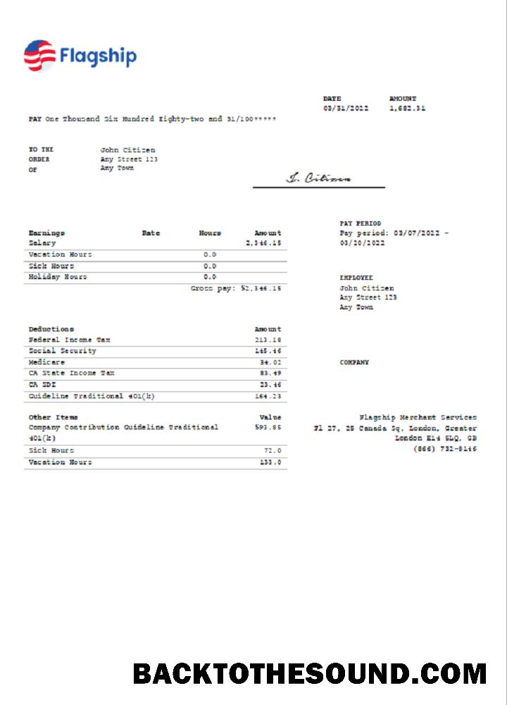 İndir Birleşik Krallık Flagship Merchant Services Kredi Kart Hizmet Şirket Örnek taslak