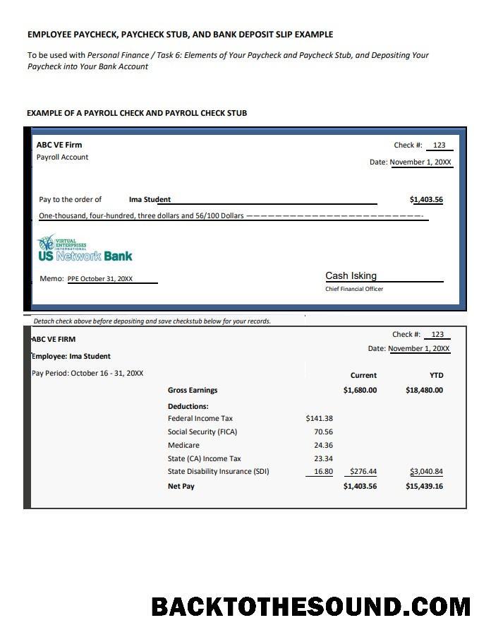 İndir employee paycheck, paycheck stub and Banka Yatırma slip Word and PDF Örnek ön izleme