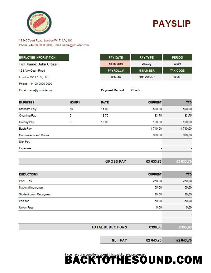 İndir food meat Şirket earning Hesap Özeti in Excel and PDF Formatlar Örnek örnek