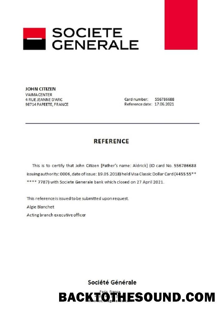 İndir Fransa Société Générale closure Referans Örnek ön izleme