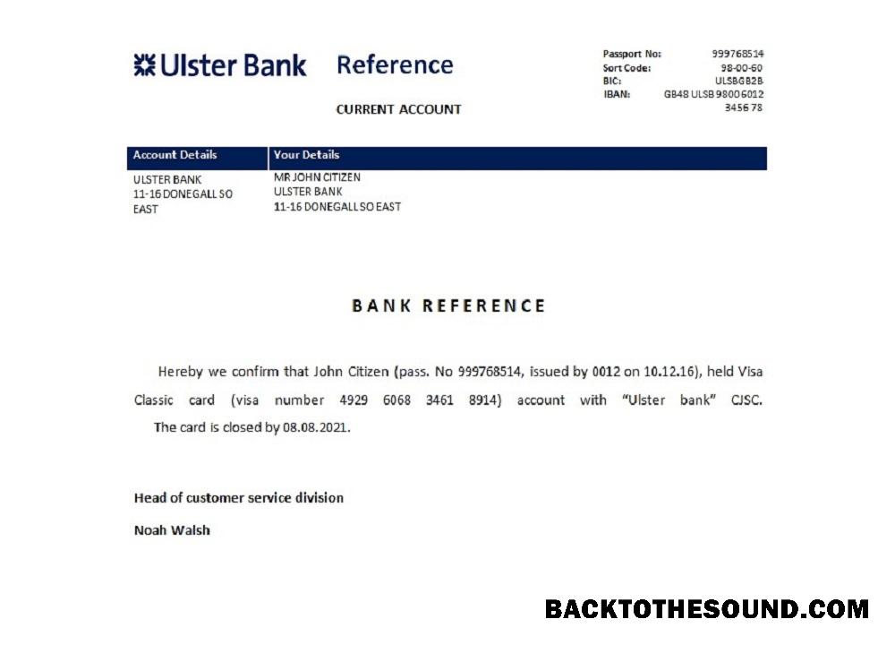 İndir İrlanda Ulster Banka closure Referans Örnek tasarım