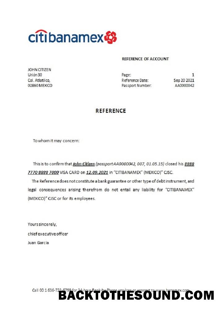 İndir Meksika Citibanamex Banka closure Referans Örnek tasarım