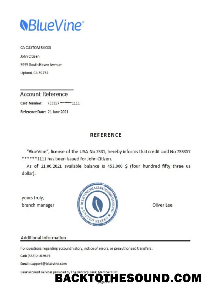 İndir ABD Bluevine Referans Örnek tasarım