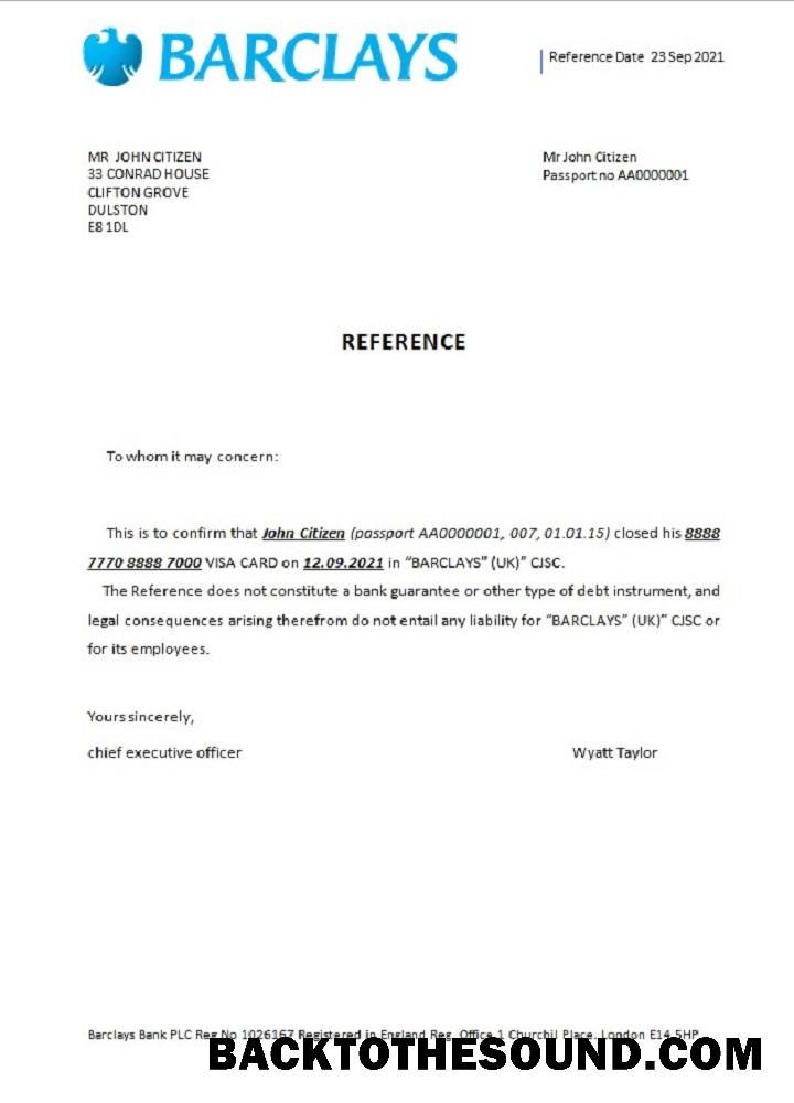 İndir Birleşik Krallık Barclays closure Referans Örnek örnek