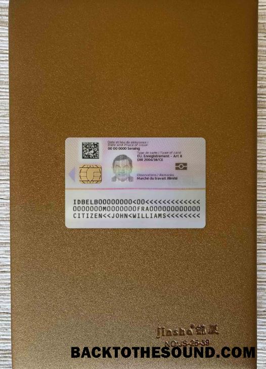 Scarica Belgio Residenza Carta, 2021 Presente foto-look Retro Campione mockup
