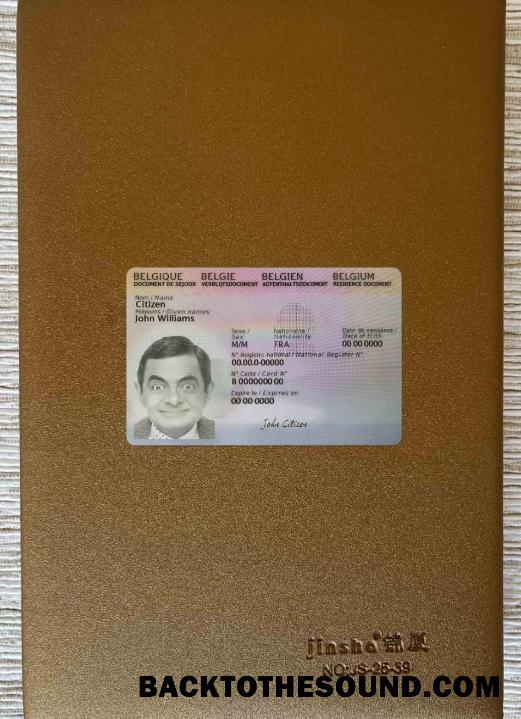 Scarica Belgio Residenza Carta, 2021 Presente foto-look Fronte Campione mockup