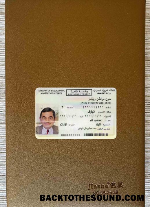Scarica Arabia Saudita residente Permesso foto-look Fronte Campione design