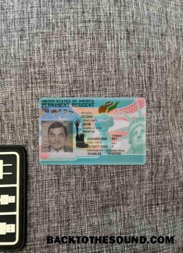 Scarica USA Nuovo verde Carta, permanente residente 2023 foto-look Fronte Campione anteprima