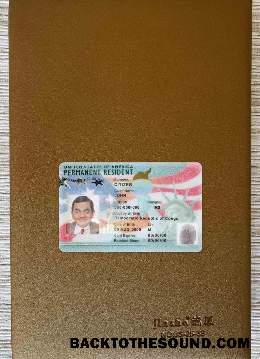 Scarica USA verde Carta, permanente residente Carta 2020 – Presente foto-look (2) Campione design