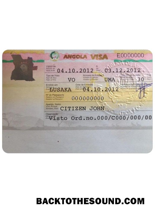 Pobierz Angola Praca Wiza Próbka próbka