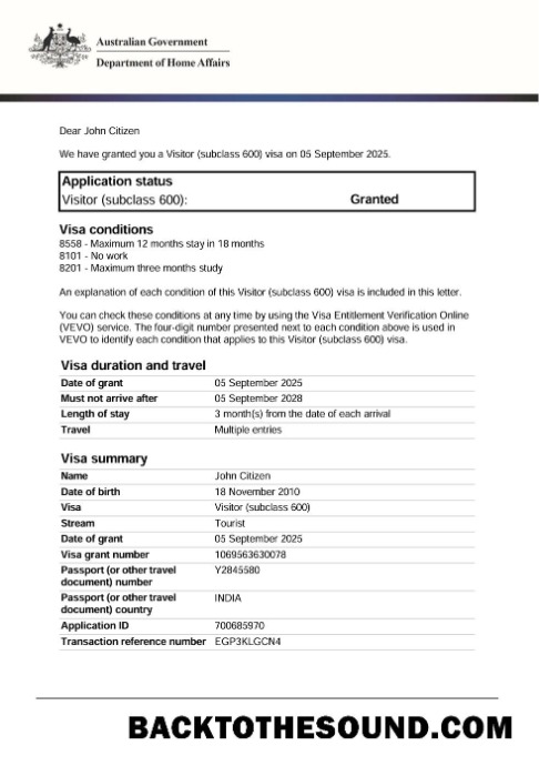 Pobierz Australia e Wiza in Word and PDF Formaty, Wersja 2 Próbka makieta