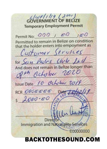 Pobierz Belize Praca Wiza Próbka projekt