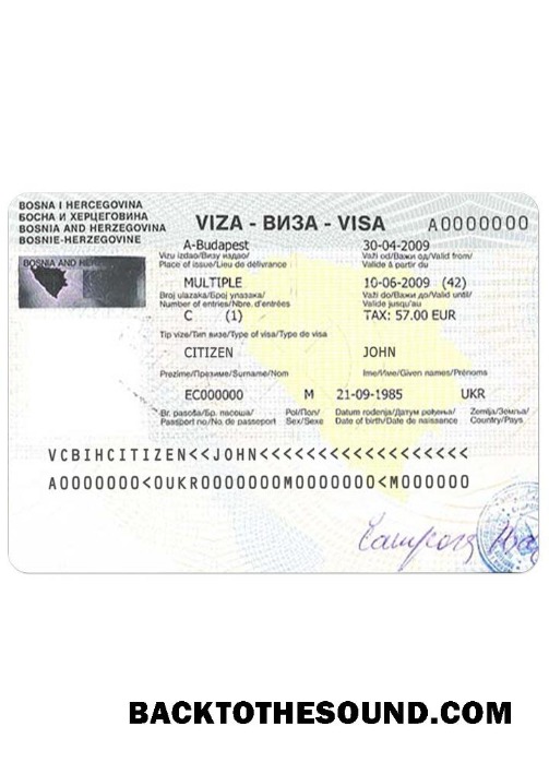Pobierz Bośnia i Hercegowina Podróż Wiza Próbka próbka