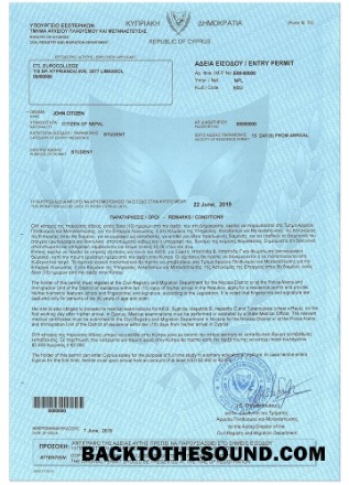 Pobierz Cypr Student Wiza Próbka podgląd