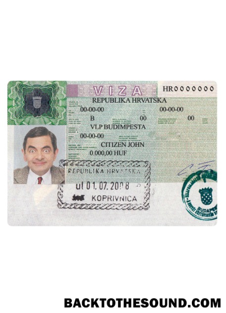 Pobierz Chorwacja tourist Wiza Próbka podgląd