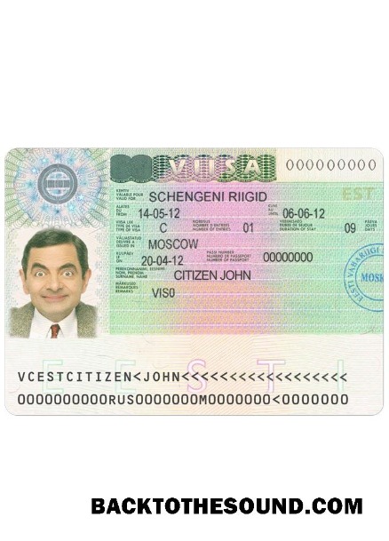 Pobierz Estonia schengen Wiza Próbka próbka