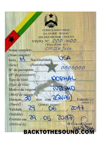 Pobierz GUINE BISSAU Wiza Próbka projekt