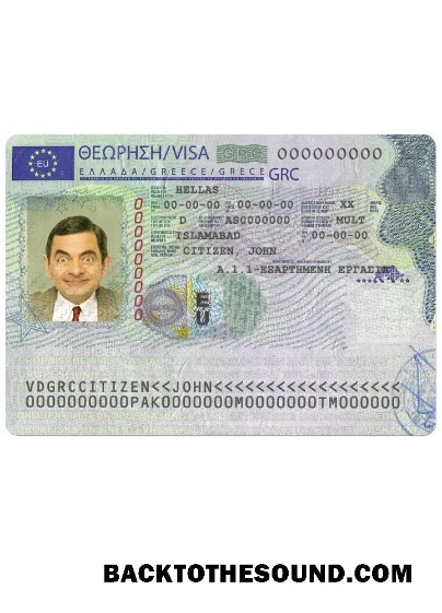 Pobierz Grecja Praca Wiza Próbka szablon