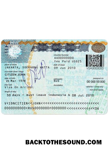 Pobierz Indonezja Wiza Próbka próbka