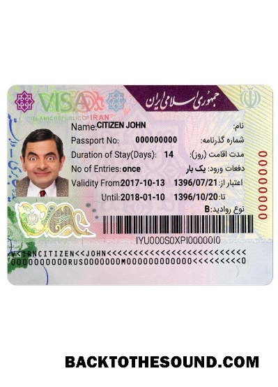 Pobierz Iran Wiza Próbka makieta