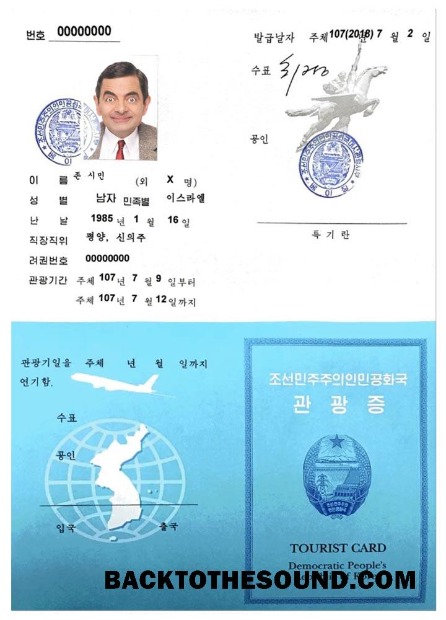 Pobierz KOREA tourist Karta Próbka projekt