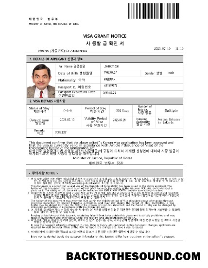Pobierz Korea e Wiza in Word and PDF Formaty Próbka makieta