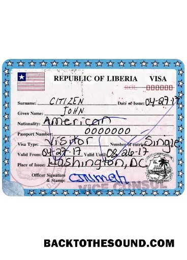 Pobierz Liberia Wiza Próbka projekt