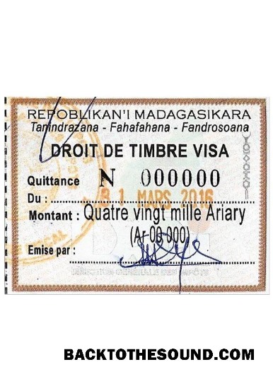 Pobierz Madagaskar Wiza Pieczątka Próbka makieta