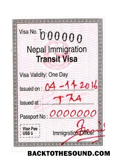 Pobierz Nepal immigration Wiza Próbka szablon