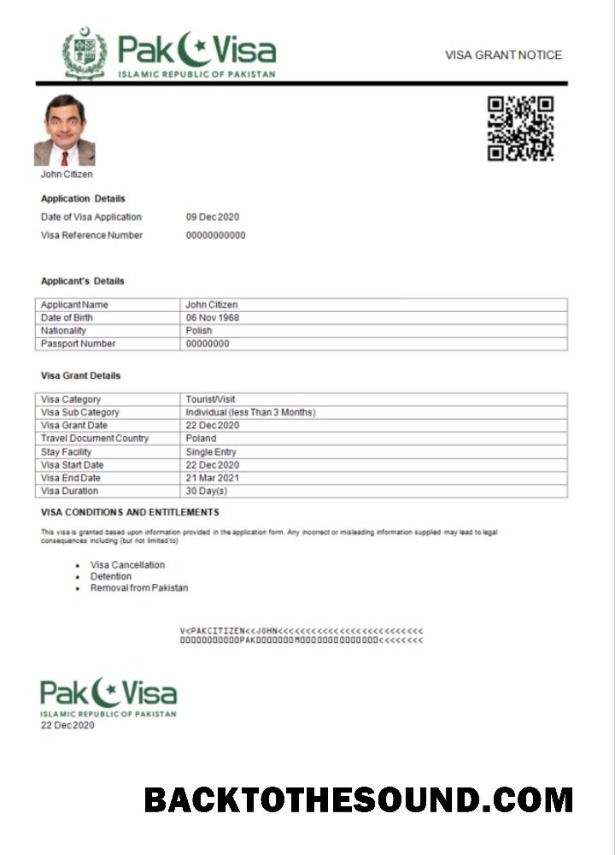 Pobierz Pakistan e Wiza in Word and PDF Próbka makieta