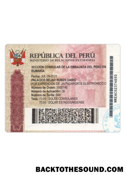 Pobierz Peru Podróż Wiza Próbka szablon