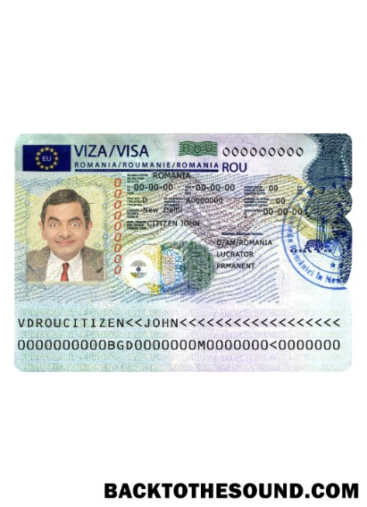 Pobierz Rumunia schengen Wiza Próbka szablon
