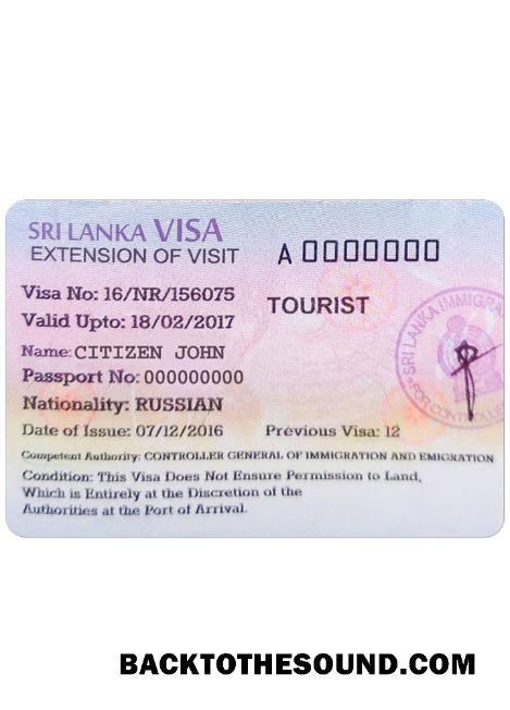 Pobierz Sri Lanka tourist Wiza Próbka projekt