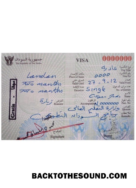 Pobierz Sudan Wiza Próbka podgląd