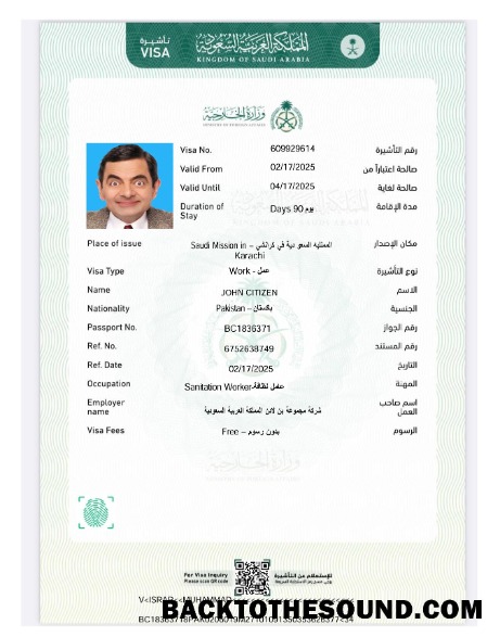 Pobierz Arabia Saudyjska e Wiza in Word and PDF Formaty, Wersja 4 Próbka makieta