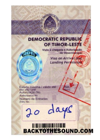 Pobierz TIMOR LESTE Wiza Próbka podgląd