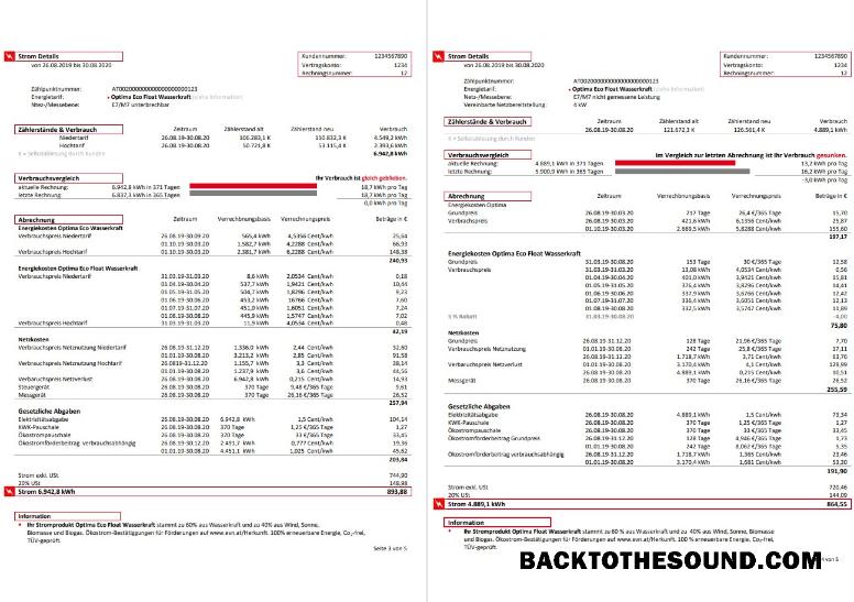 İndir Avusturya EVN Elektrik Fatura Fatura 5 pages 3 4 Örnek şablon