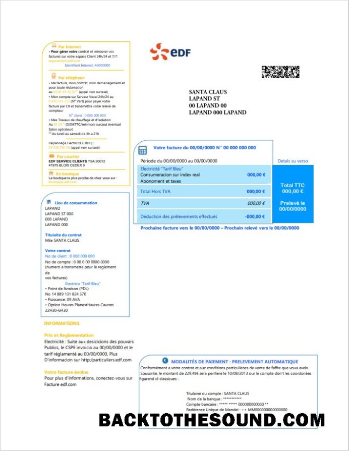 İndir Fransa Elektrik EDF 2 pages Örnek ön izleme