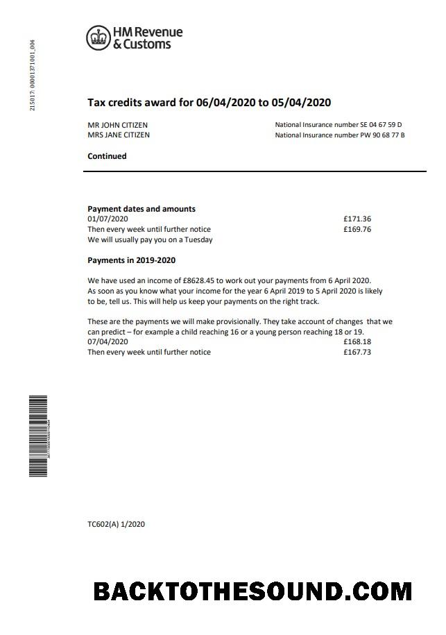 İndir HM Revenua & Customs Fatura Fatura in Word and PDF Format Örnek örnek