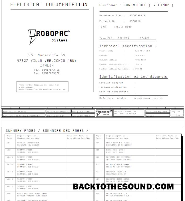 İndir İtalya ROPOBAC SYSTEMI Fatura Fatura Word and PDF Örnek şablon