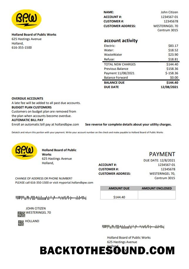 İndir Hollanda BPW Fatura Fatura in Word and PDF Format Örnek ön izleme