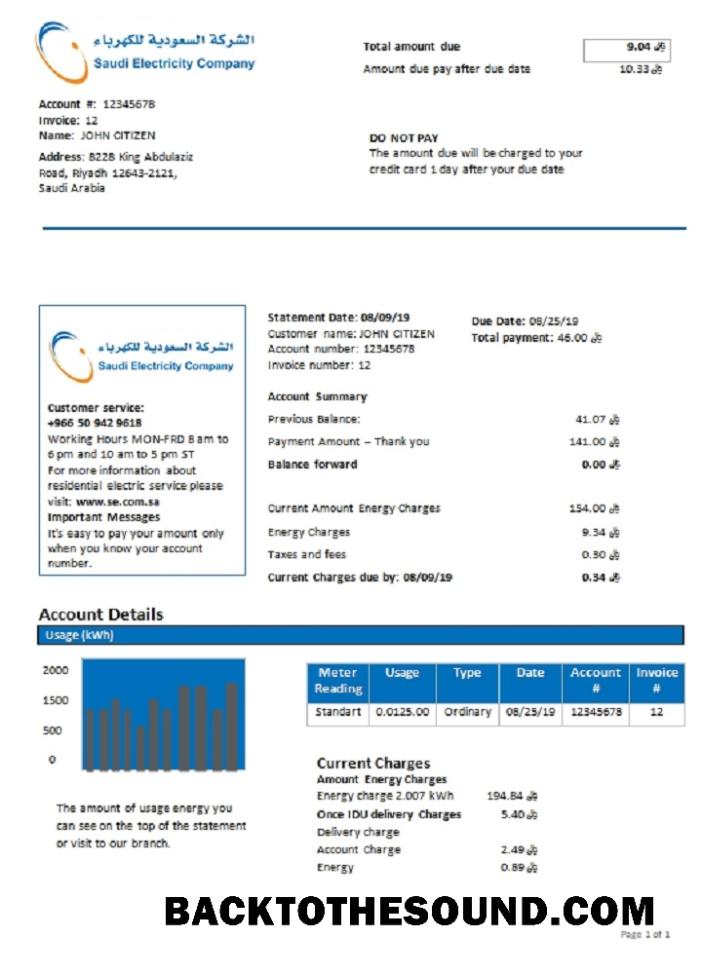 İndir Suudi Arabistan Saudi Elektrik Şirket electri Örnek ön izleme
