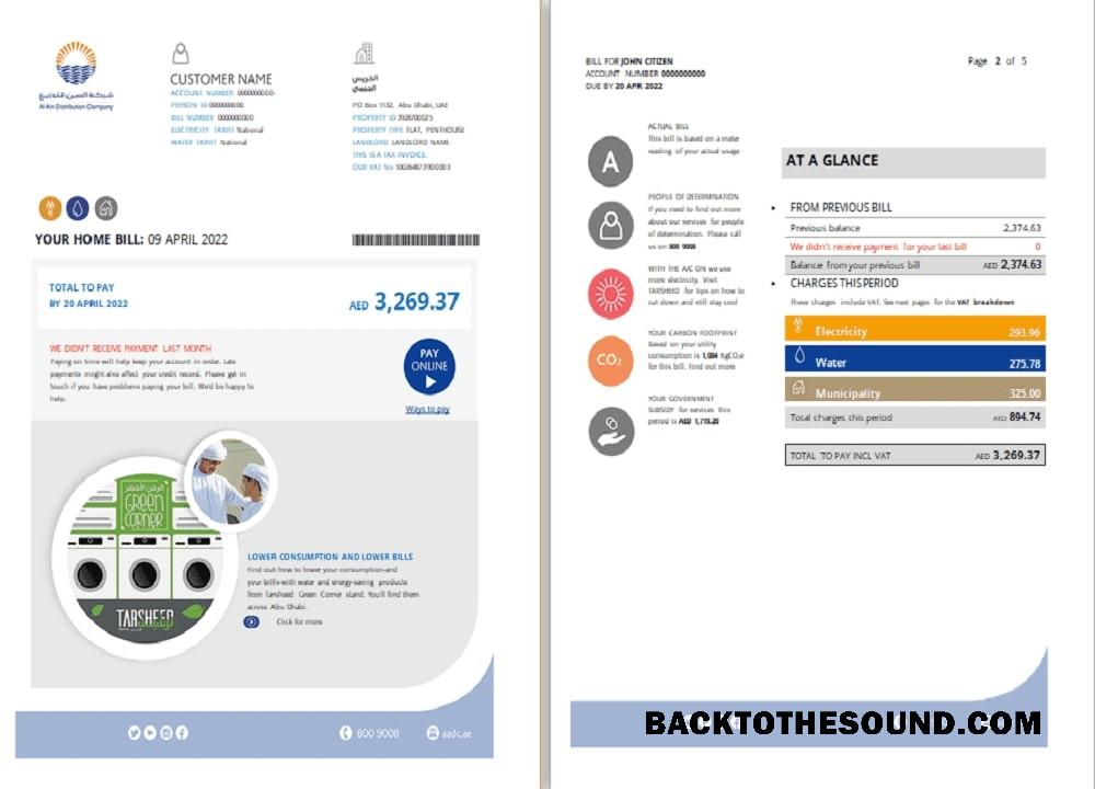 İndir BAE Abu Dhabi Al Ain Distribution Co. (5 pages) 1 2 Örnek taslak