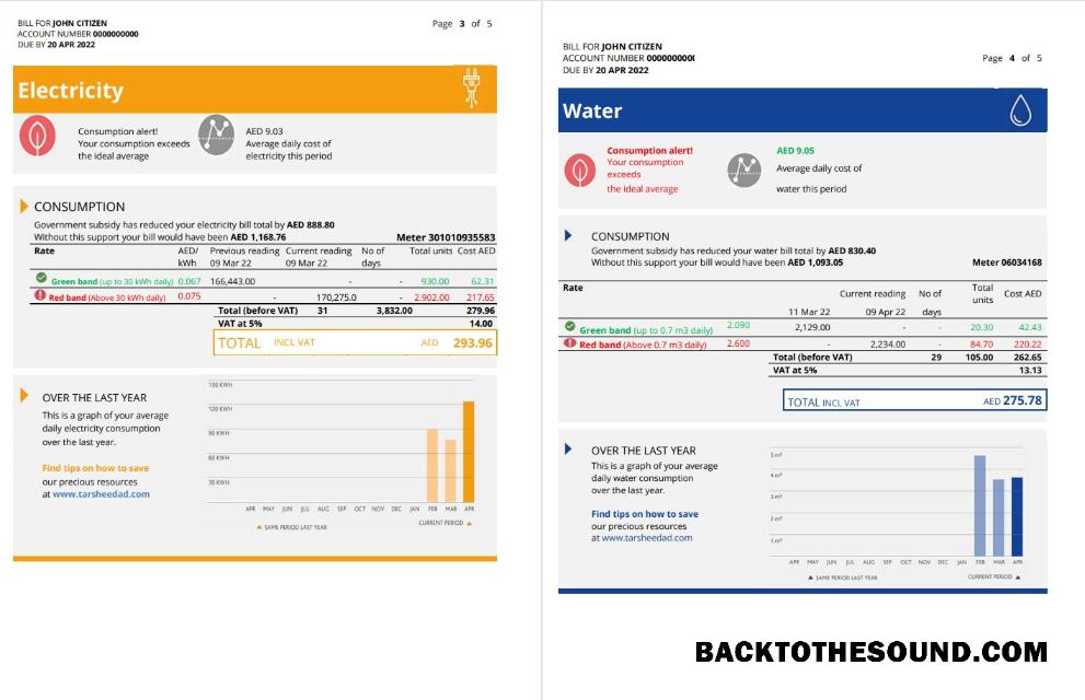 İndir BAE Abu Dhabi Al Ain Distribution Co. Word and PDF Fatura Fatura (5 pages) 3 4 Örnek örnek