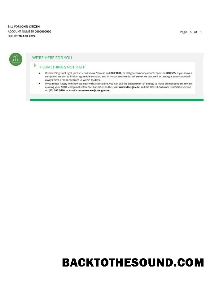 İndir BAE Ajman Al Ain Distribution Co. Word and PDF Fatura Fatura (5 pages) 5 Örnek taslak