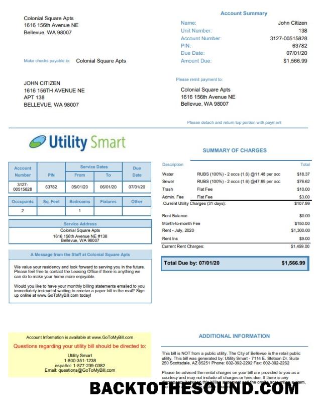 İndir ABD Arizona Fatura Smart Fatura Fatura in Word and PDF Format (.doc and .PDF) Örnek ön izleme