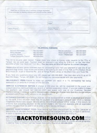 İndir ABD Arizona Su Fatura Fatura 2 pages 2 in PSD Format Örnek şablon