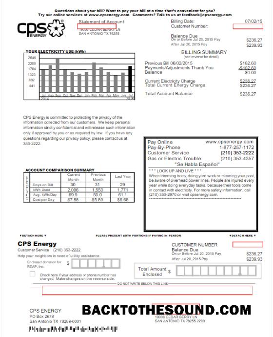 İndir ABD CPS ENERGY Fatura Fatura Word and PDF Örnek taslak