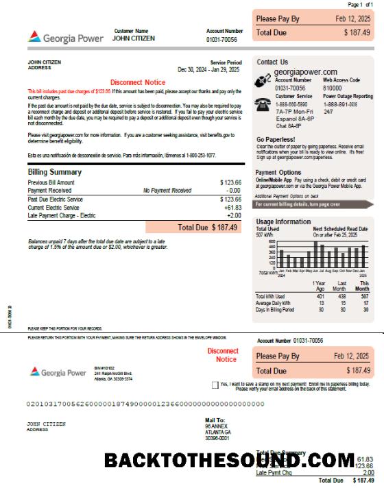 İndir ABD Gürcistan Power in Word and PDF Formatlar, Sürüm 2 Örnek tasarım